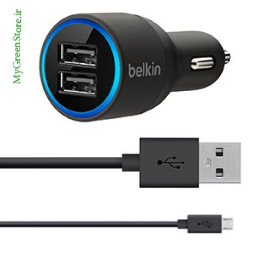 Dual Car Charger Belkin With Micro to USB