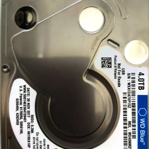 WD40NMZW-11GX6S1 4TB S/N:WXA1DDA70P15Z